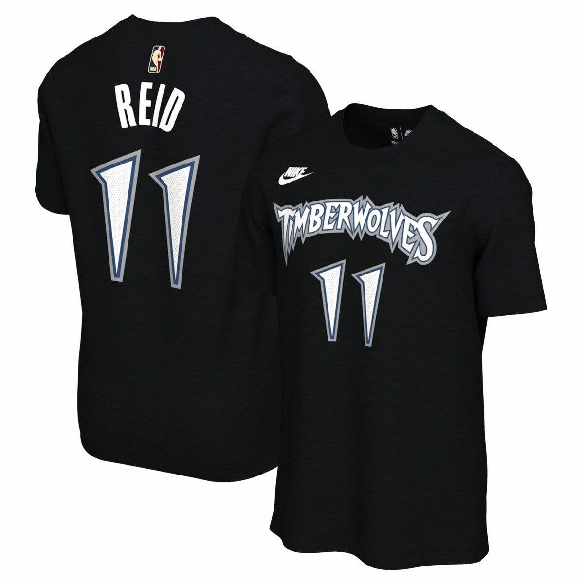 Nike - Naz Reid Minnesota Timberwolves Unisex Name & Number T-Shirt - Classic Edition - Black