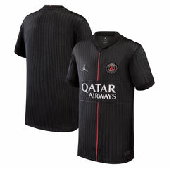 Jordan Paris Saint-Germain Jordan Brand Youth 2025/26 Fourth Replica Jerseys - Black