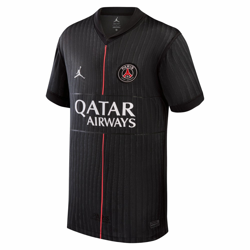 Jordan Paris Saint-Germain Jordan Brand Youth 2025/26 Fourth Replica Jerseys - Black