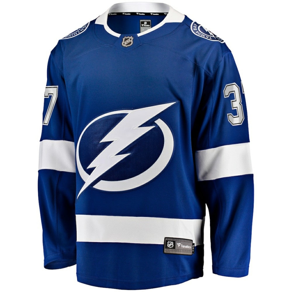 Yanni Gourde Tampa Bay Lightning Fanatics Home Breakaway Jersey - Blue | NHL Jerseys