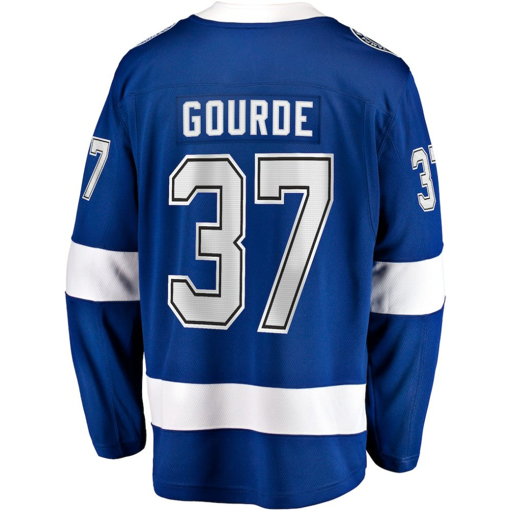 Yanni Gourde Tampa Bay Lightning Fanatics Home Breakaway Jersey - Blue | NHL Jerseys