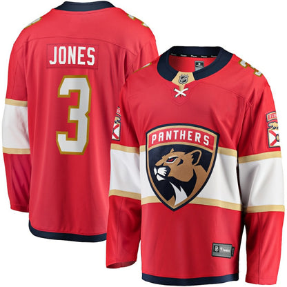 Seth Jones Florida Panthers Fanatics Home Breakaway Jersey - Red | NHL Jerseys