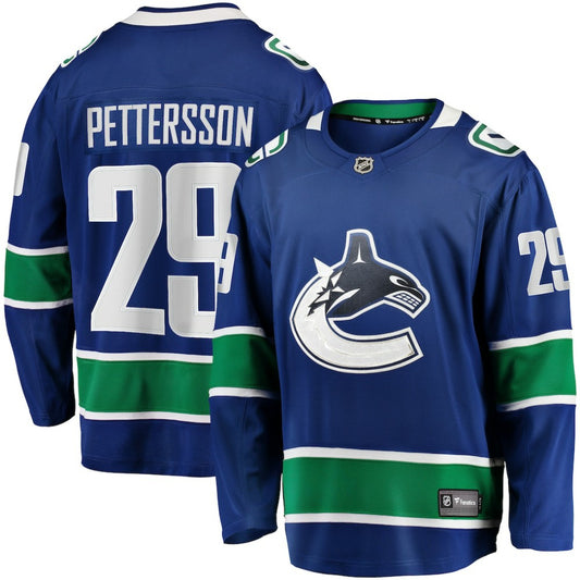 Marcus Pettersson Vancouver Canucks Fanatics Home Breakaway Jersey - Blue | NHL Jerseys