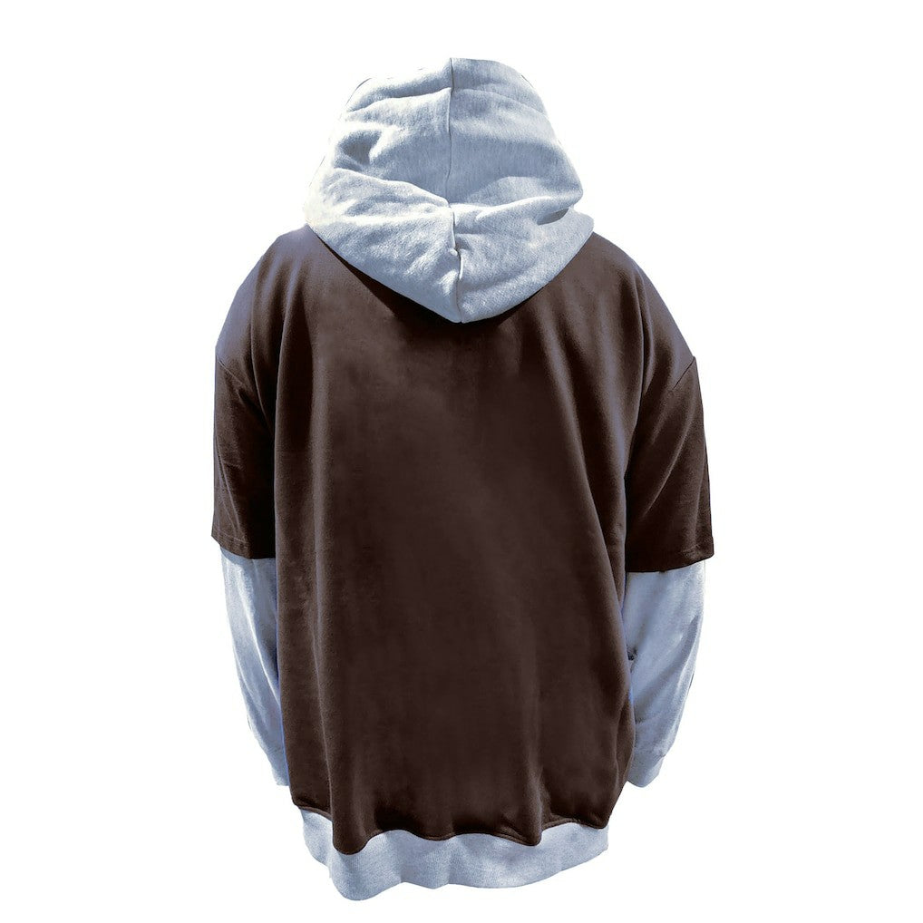 Cleveland Browns Big & Tall Twofer Pullover Hoodie Brown/Heather Gray - Fanatics