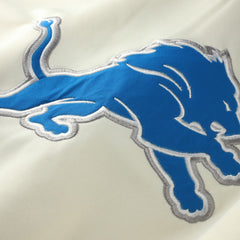 Detroit Lions Profile Big & Tall Chest Print and Logo Short Sleeve Pullover Hoodie Oatmeal - NFL