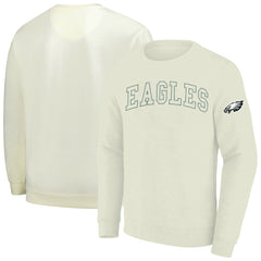 Philadelphia Eagles Profile Big & Tall Fleece Sweatshirt Cream - NFL