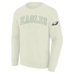 Philadelphia Eagles Profile Big & Tall Fleece Sweatshirt Cream - NFL