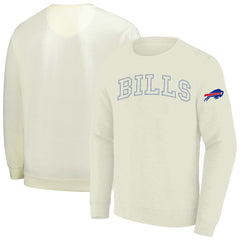 Buffalo Bills Profile Big & Tall Fleece Sweatshirt Cream - NFL