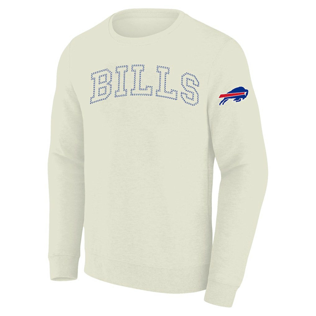 Buffalo Bills Profile Big & Tall Fleece Sweatshirt Cream - NFL
