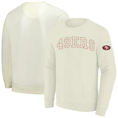 San Francisco 49ers Profile Big & Tall Fleece Sweatshirt Cream - NFL