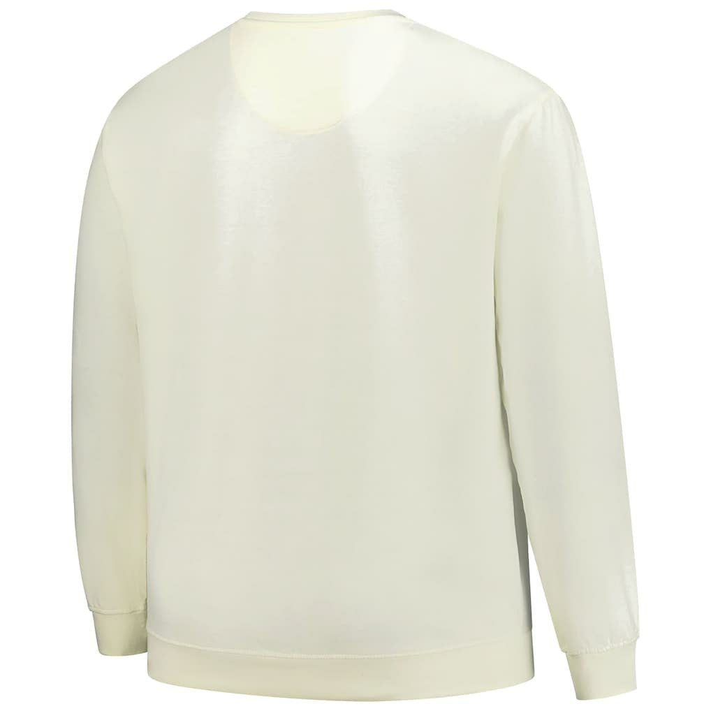 San Francisco 49ers Profile Big & Tall Fleece Sweatshirt Cream - NFL