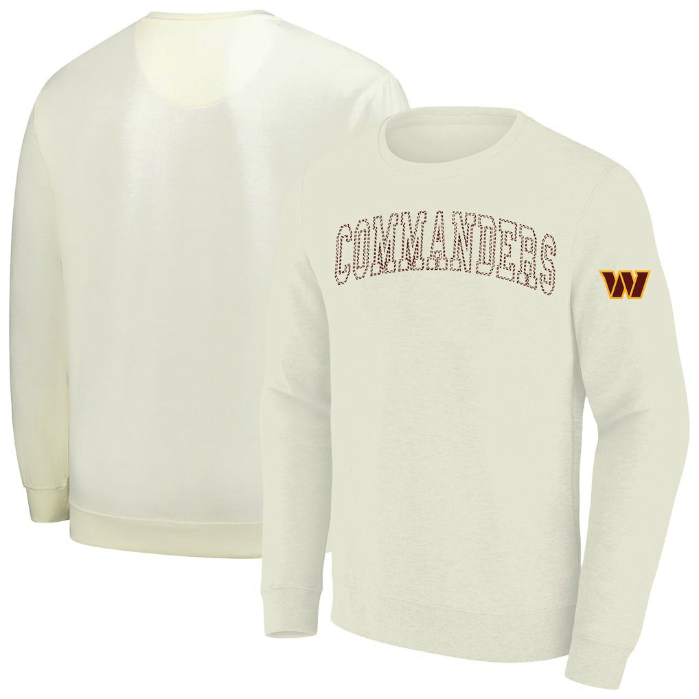 Washington Commanders Profile Big & Tall Fleece Sweatshirt Cream - NFL