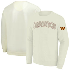 Washington Commanders Profile Big & Tall Fleece Sweatshirt Cream - NFL