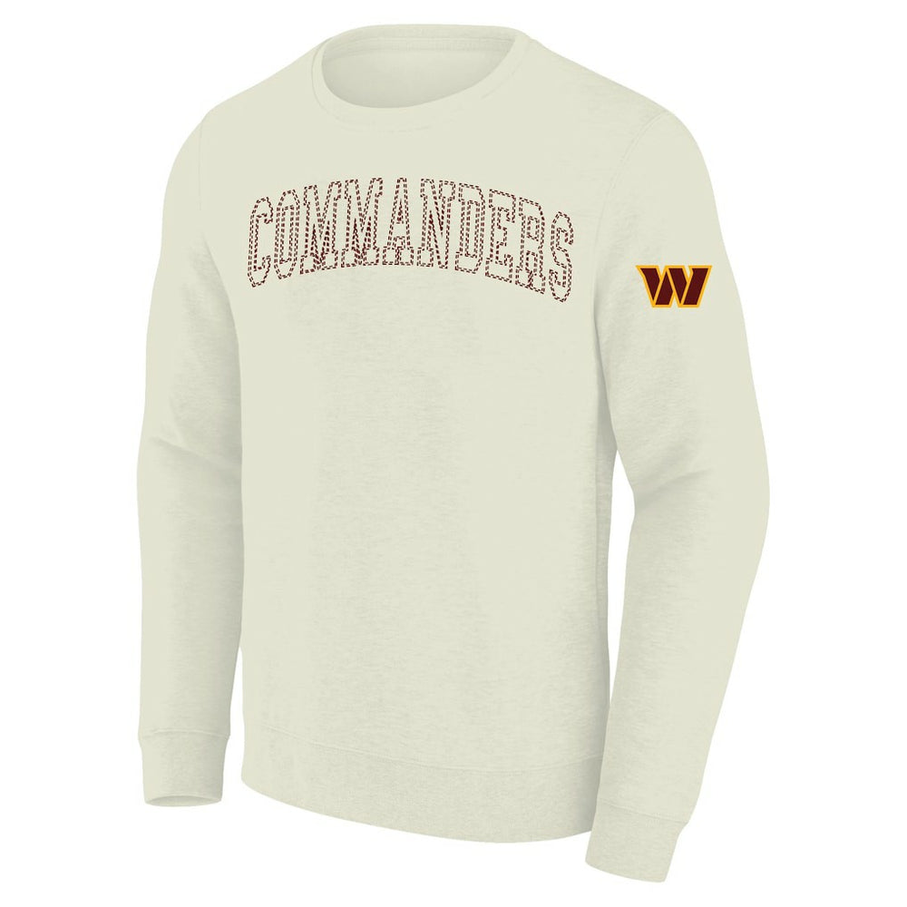 Washington Commanders Profile Big & Tall Fleece Sweatshirt Cream - NFL