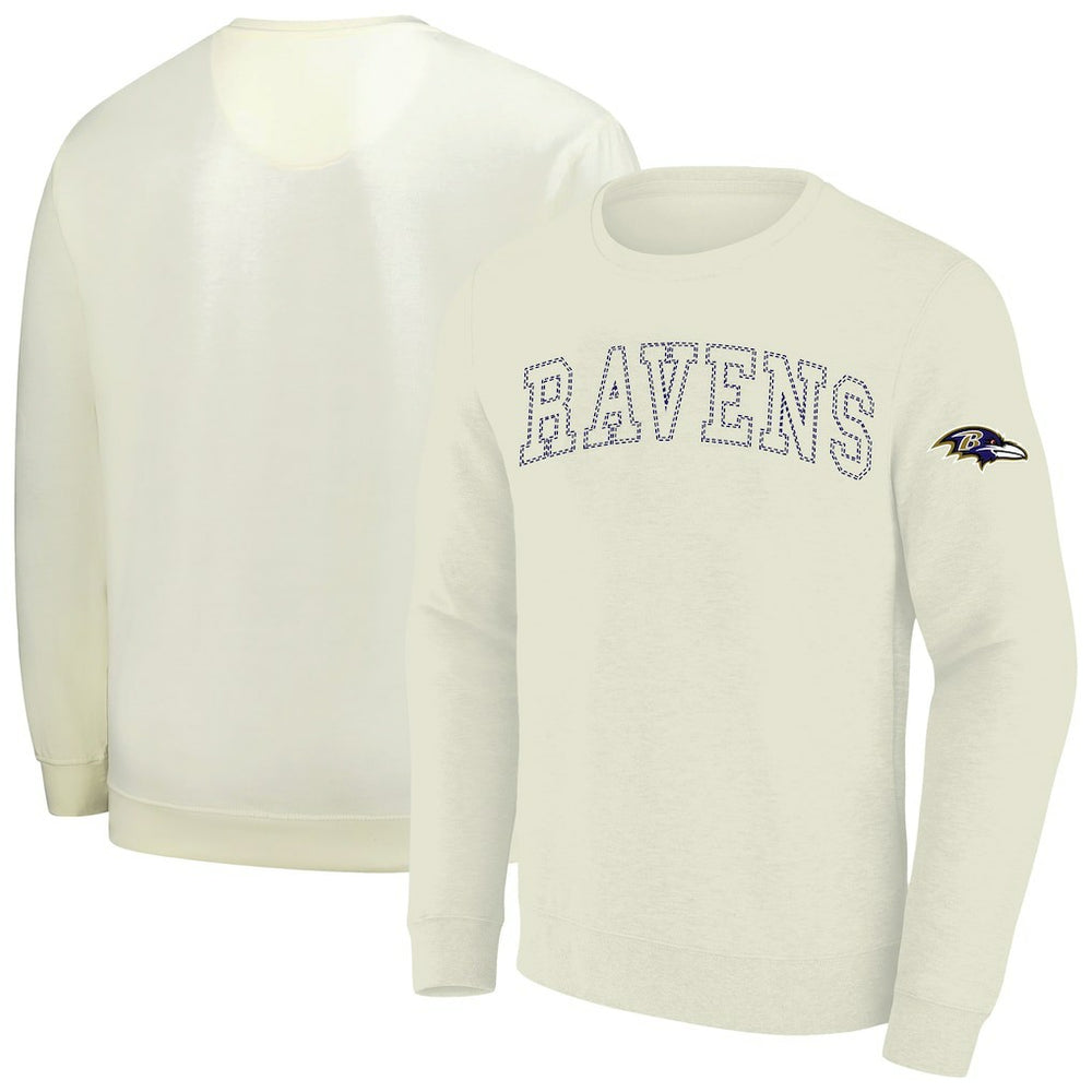 Baltimore Ravens Profile Big & Tall Fleece Sweatshirt Cream - NFL