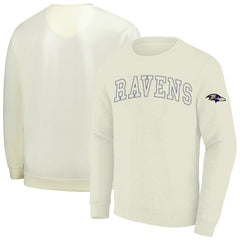 Baltimore Ravens Profile Big & Tall Fleece Sweatshirt Cream - NFL