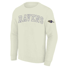 Baltimore Ravens Profile Big & Tall Fleece Sweatshirt Cream - NFL