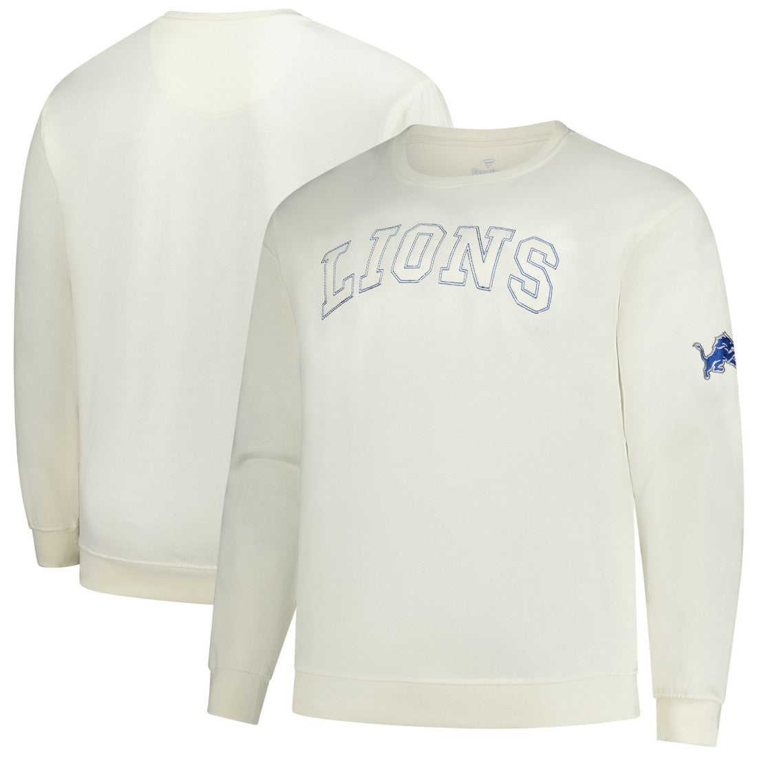 Detroit Lions Profile Big & Tall Fleece Sweatshirt Cream - NFL