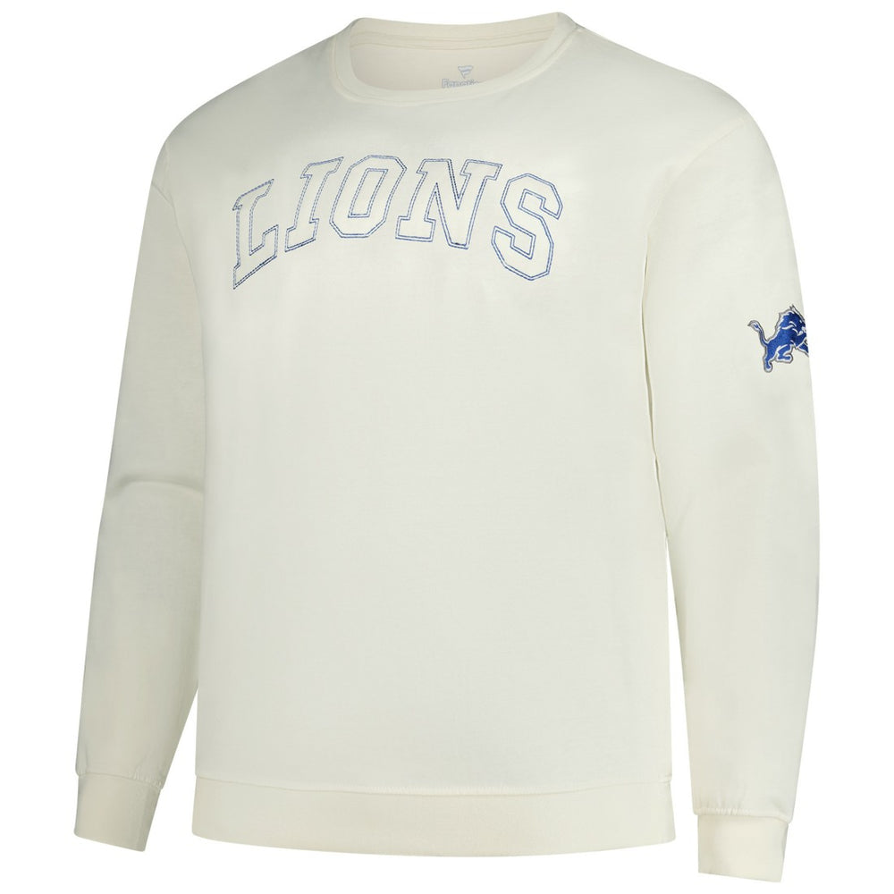 Detroit Lions Profile Big & Tall Fleece Sweatshirt Cream - NFL
