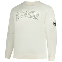 Green Bay Packers Profile Big & Tall Fleece Sweatshirt Cream - NFL