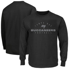 Tampa Bay Buccaneers Big & Tall Coverage Scheme Long Sleeve T-Shirt Black - Fanatics