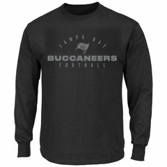 Tampa Bay Buccaneers Big & Tall Coverage Scheme Long Sleeve T-Shirt Black - Fanatics