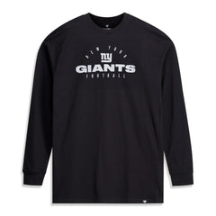 New York Giants Big & Tall Coverage Scheme Long Sleeve T-Shirt Black - Fanatics