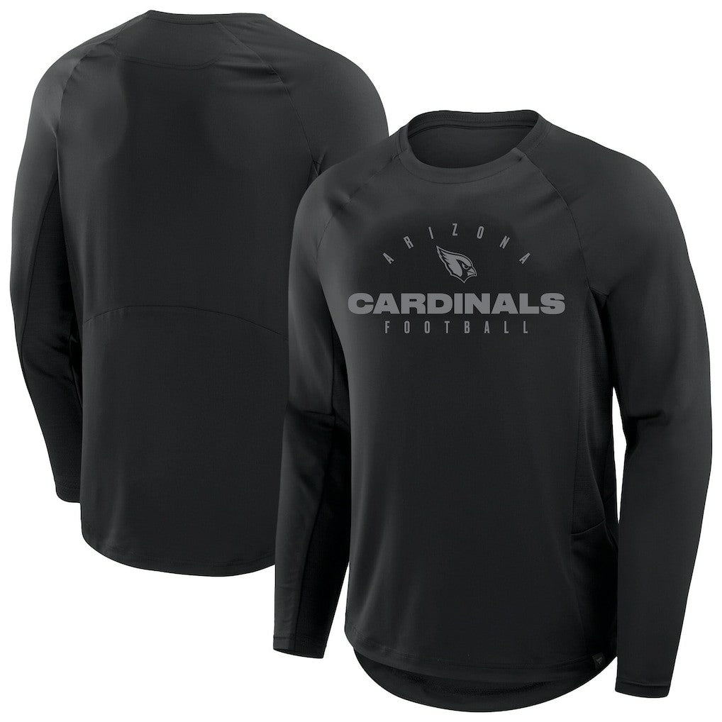 Arizona Cardinals Big & Tall Coverage Scheme Long Sleeve T-Shirt Black - Fanatics