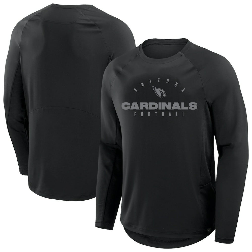 Arizona Cardinals Big & Tall Coverage Scheme Long Sleeve T-Shirt Black - Fanatics