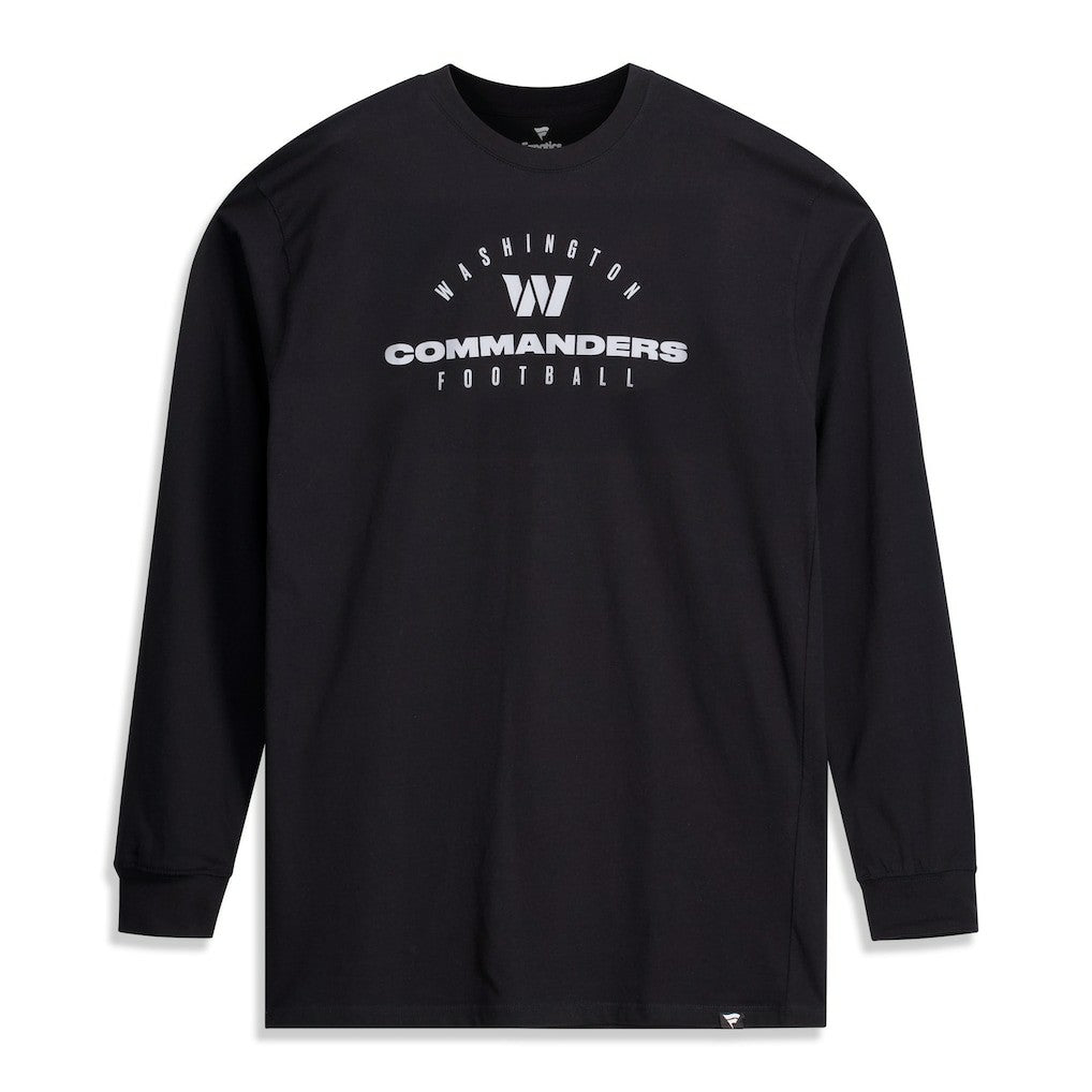 Washington Commanders Big & Tall Coverage Scheme Long Sleeve T-Shirt Black - Fanatics