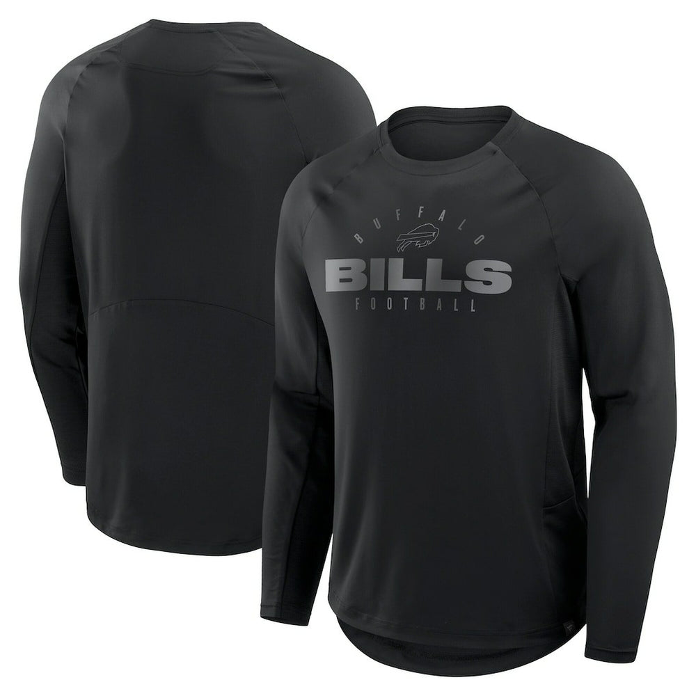 Buffalo Bills Big & Tall Coverage Scheme Long Sleeve T-Shirt Black - Fanatics