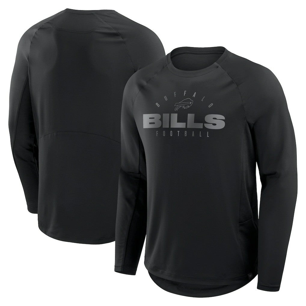 Buffalo Bills Big & Tall Coverage Scheme Long Sleeve T-Shirt Black - Fanatics