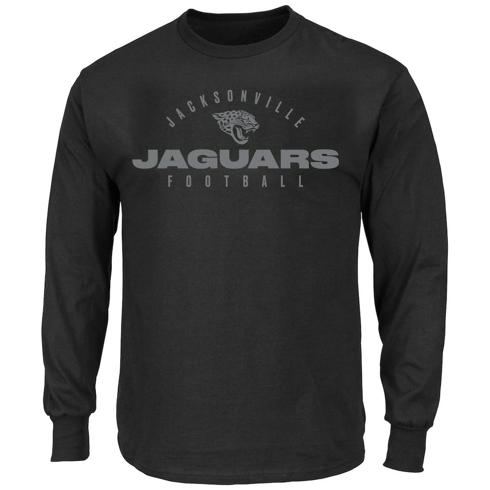 Jacksonville Jaguars Big & Tall Coverage Scheme Long Sleeve T-Shirt Black - Fanatics