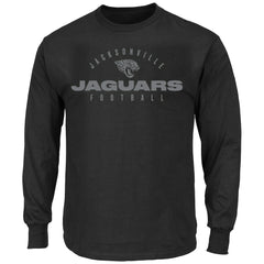 Jacksonville Jaguars Big & Tall Coverage Scheme Long Sleeve T-Shirt Black - Fanatics