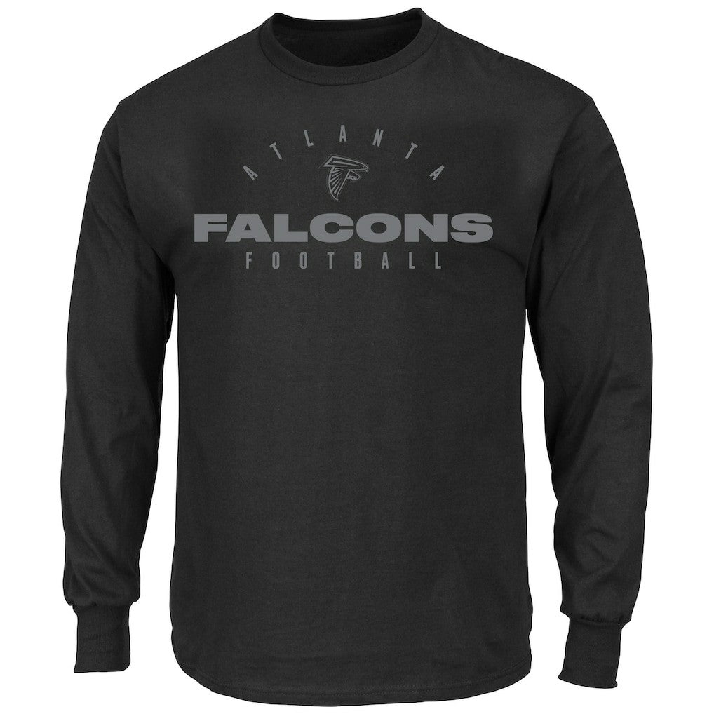 Atlanta Falcons Big & Tall Coverage Scheme Long Sleeve T-Shirt Black - Fanatics