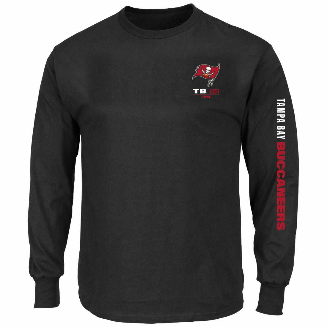 Tampa Bay Buccaneers Big & Tall Clock Management Legacy Long Sleeve T-Shirt Black - Fanatics