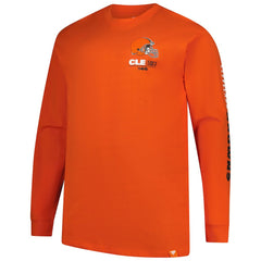Cleveland Browns Big & Tall Clock Management Legacy Long Sleeve T-Shirt Orange - Fanatics
