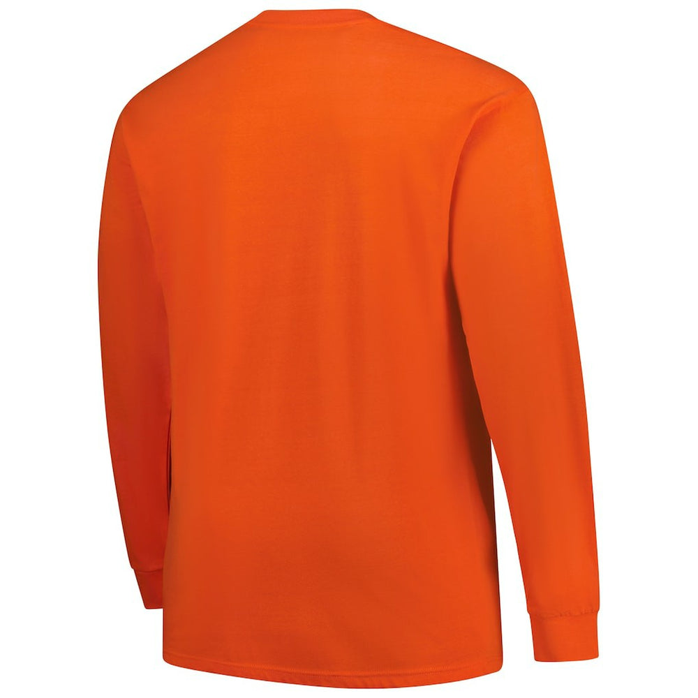 Cleveland Browns Big & Tall Clock Management Legacy Long Sleeve T-Shirt Orange - Fanatics