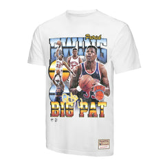 Mitchell & Ness - Patrick Ewing New York Knicks Hardwood Classics Commemorative Player Collage T-Shirt - White