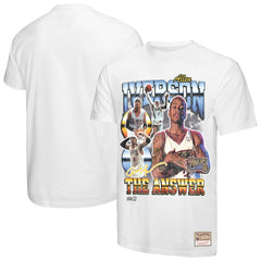 Mitchell & Ness - Allen Iverson Philadelphia 76ers Hardwood Classics Commemorative Player Collage T-Shirt - White