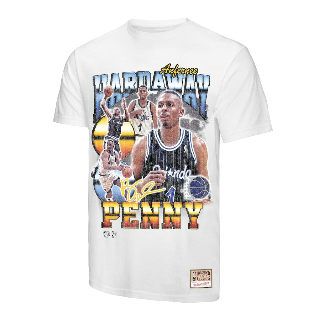 Mitchell & Ness - Penny Hardaway Orlando Magic Hardwood Classics Commemorative Player Collage T-Shirt - White