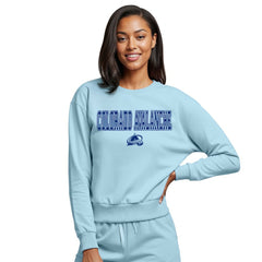 Colorado Avalanche - Concepts Sport Women's Tonal Pullover Sweatshirt Light Blue