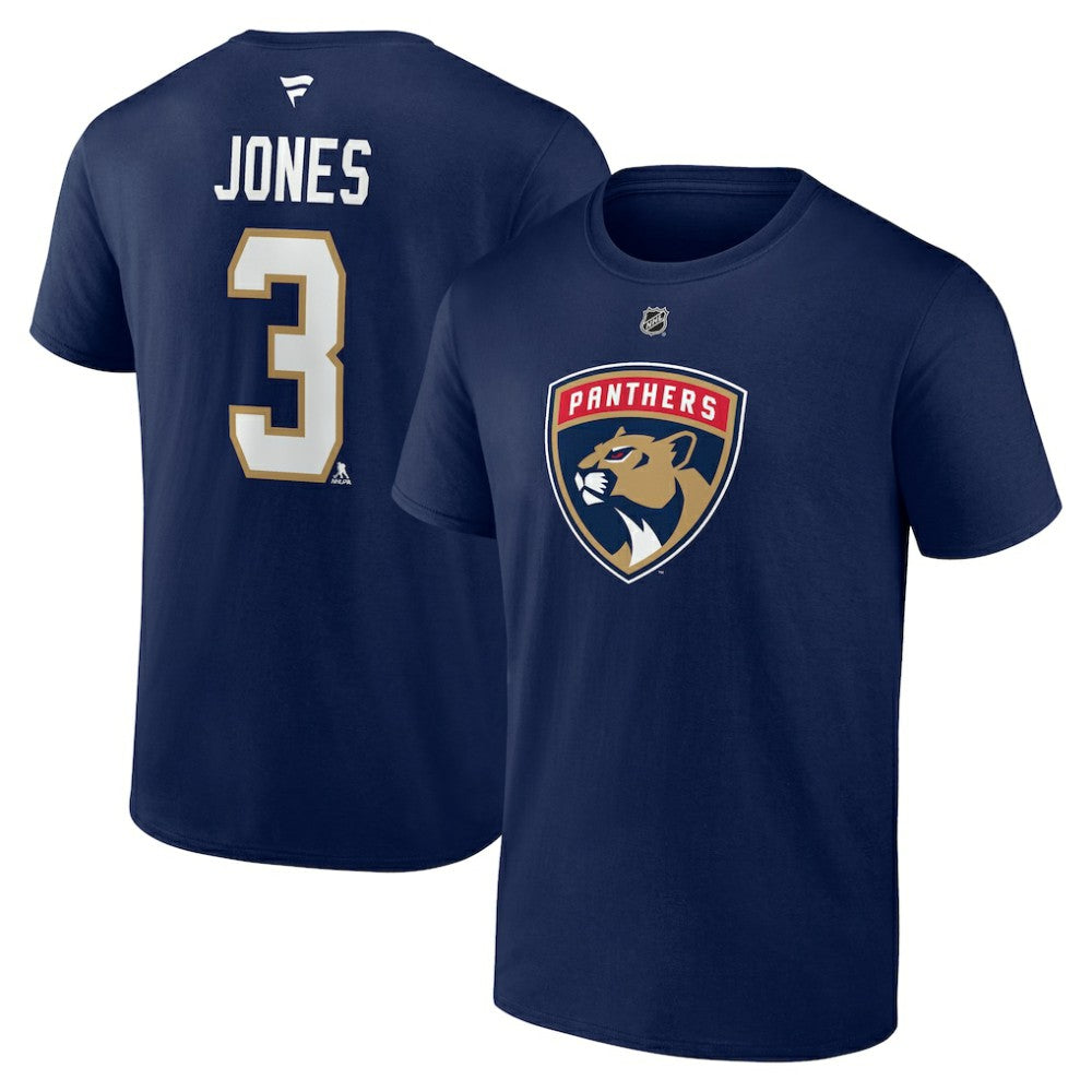 Seth Jones Florida Panthers - Fanatics Authentic Stack Name & Number T-Shirt Navy