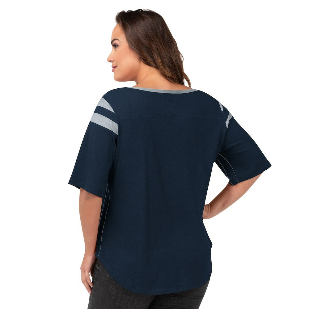 Dallas Cowboys G-III 4Her by Carl Banks Women's Plus Size Linebacker T-Shirt Navy - NFL
