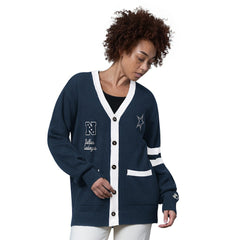 Dallas Cowboys Starter Women's Back Shot Button-Up Cardigan Navy - NFL