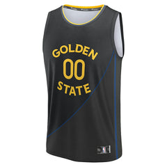 Fanatics - Golden State Warriors Fast Break Custom Jersey - Statement Editi- Black