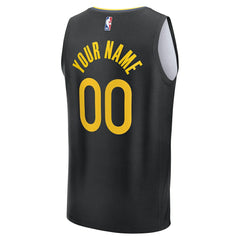Fanatics - Golden State Warriors Fast Break Custom Jersey - Statement Editi- Black