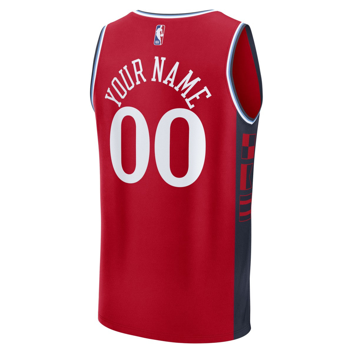 LA Clippers Fast Break Custom Jersey - Statement Edition - Red | NBA Jerseys