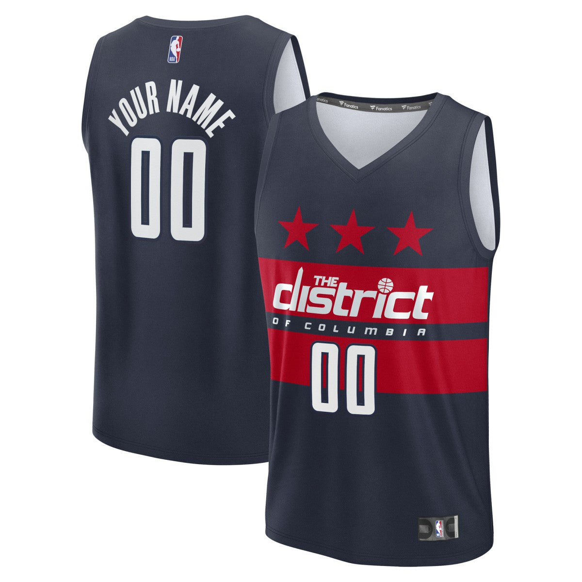 Washington Wizards Fast Break Custom Jersey - Statement Edition - Navy | NBA Jerseys