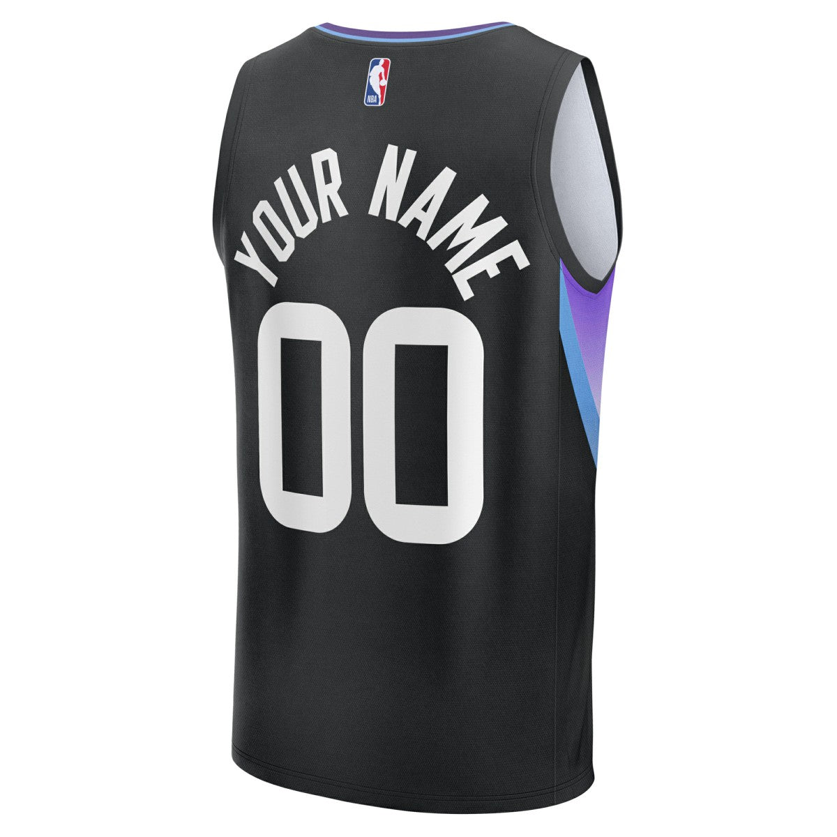 Fanatics - Utah Jazz Youth Fast Break Custom Replica Jersey - Black - Statement Edition